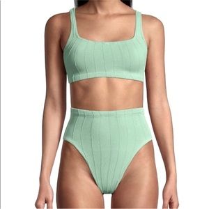 Hunza G patricia nile bikini set in pistachio
